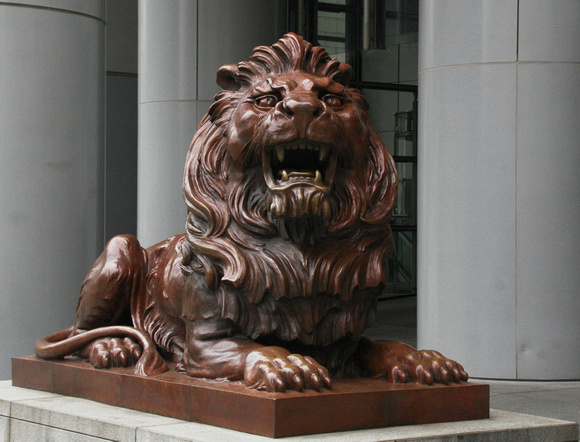 HSBC Lion.   
Hong Kong.
